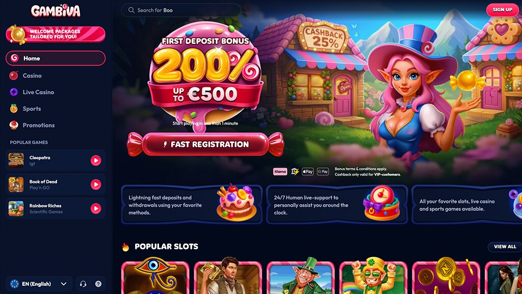 homepage van gambiva goksite nederland